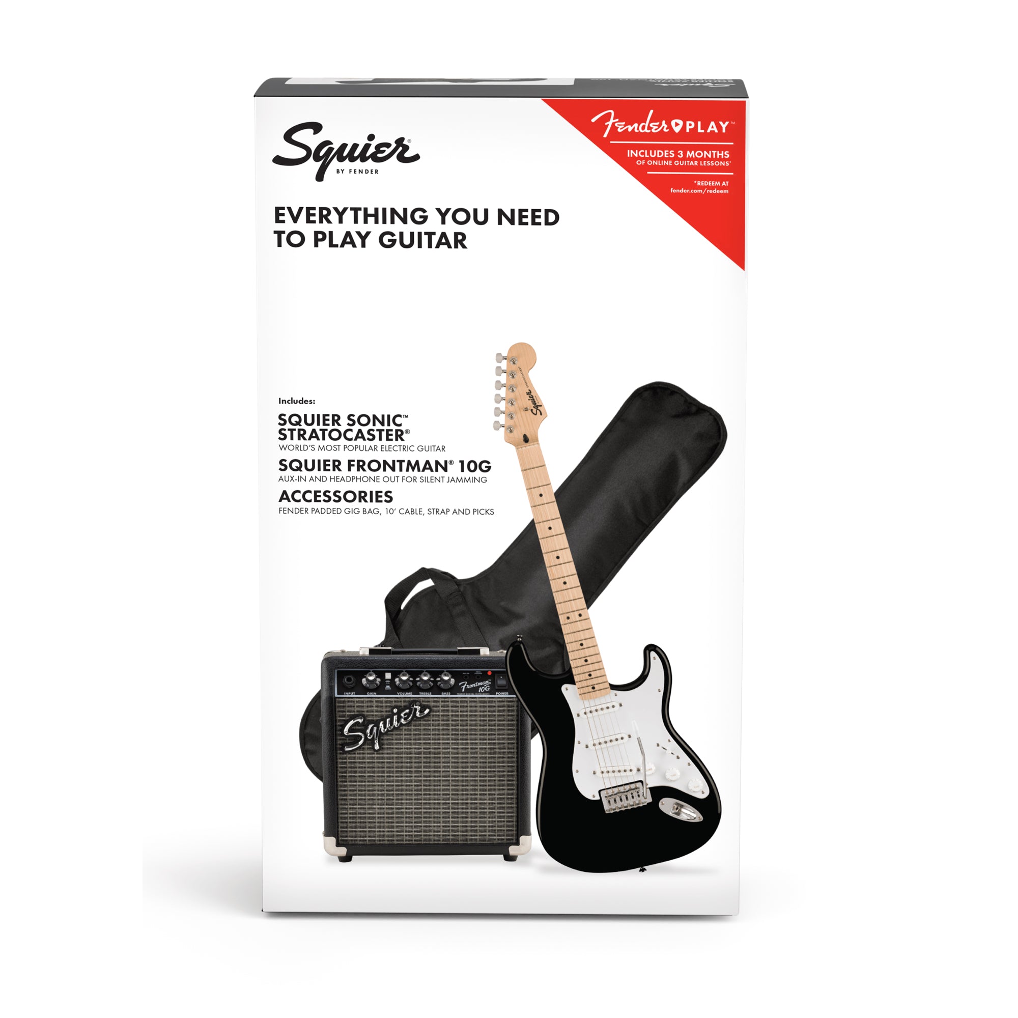 Squier Sonic Stratocaster Pack - Black