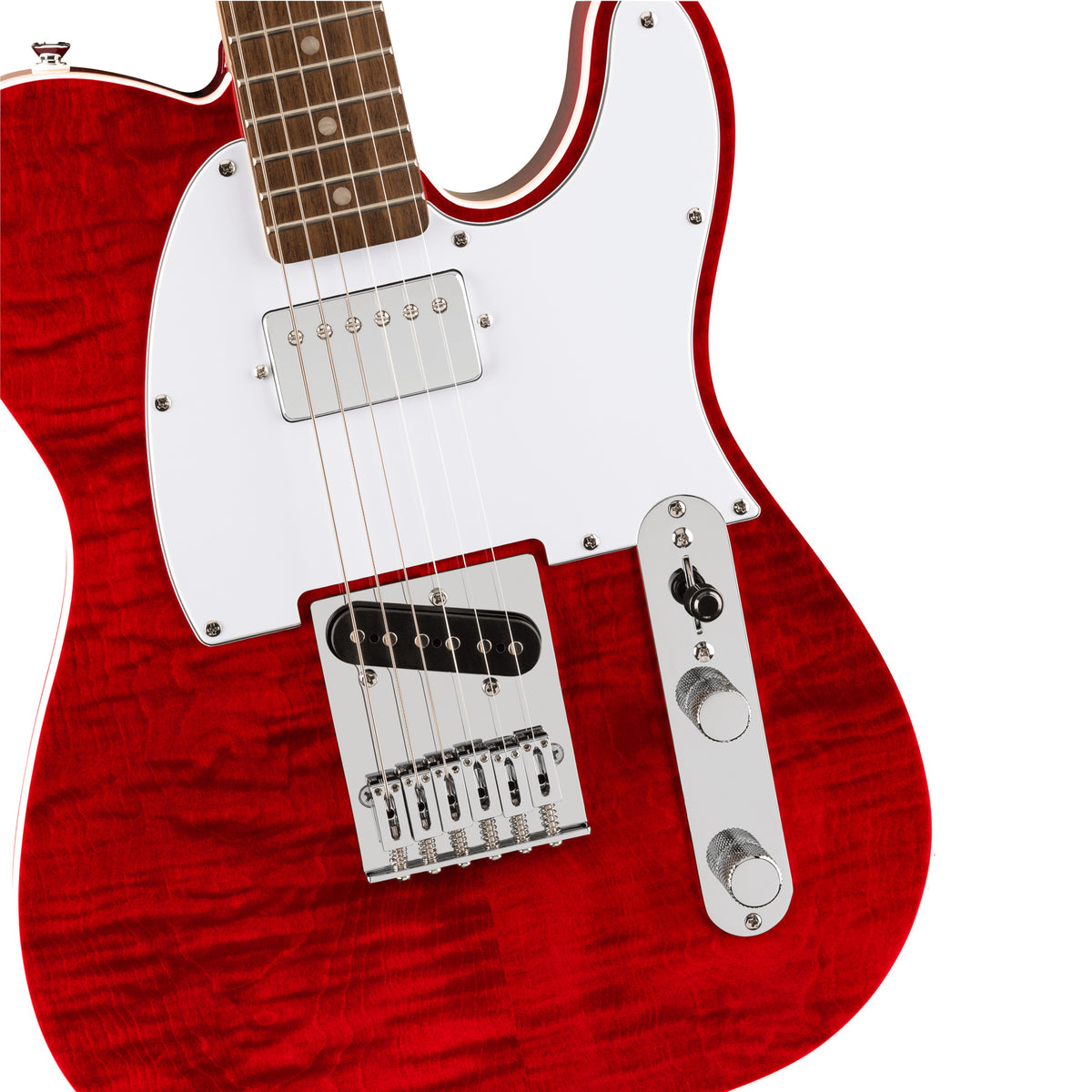 Squier Affinity Series Telecaster FMT SH - Crimson Red Transparent