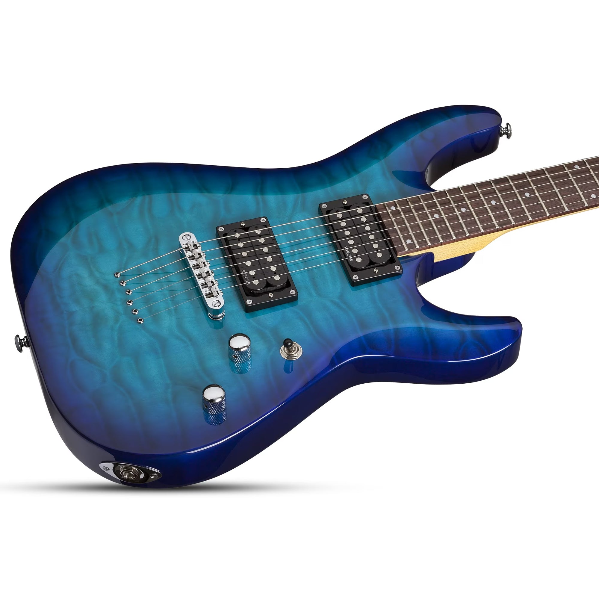 Schecter C-6 Plus - Ocean Blue Burst