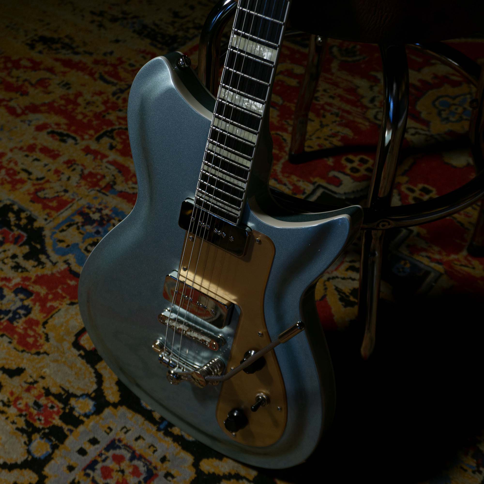 Rivolta Guitars Combinata XVII Electric Guitar Ice Blue Metallic