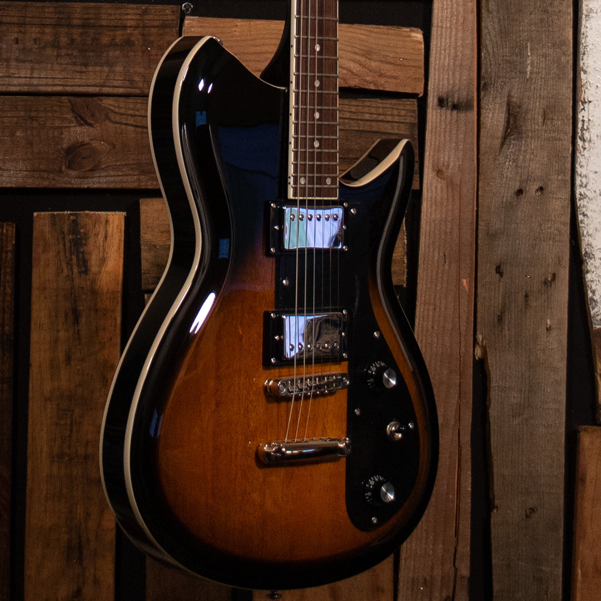 Rivolta Guitars Mondo Combinata Electric Guitar Camino Burst