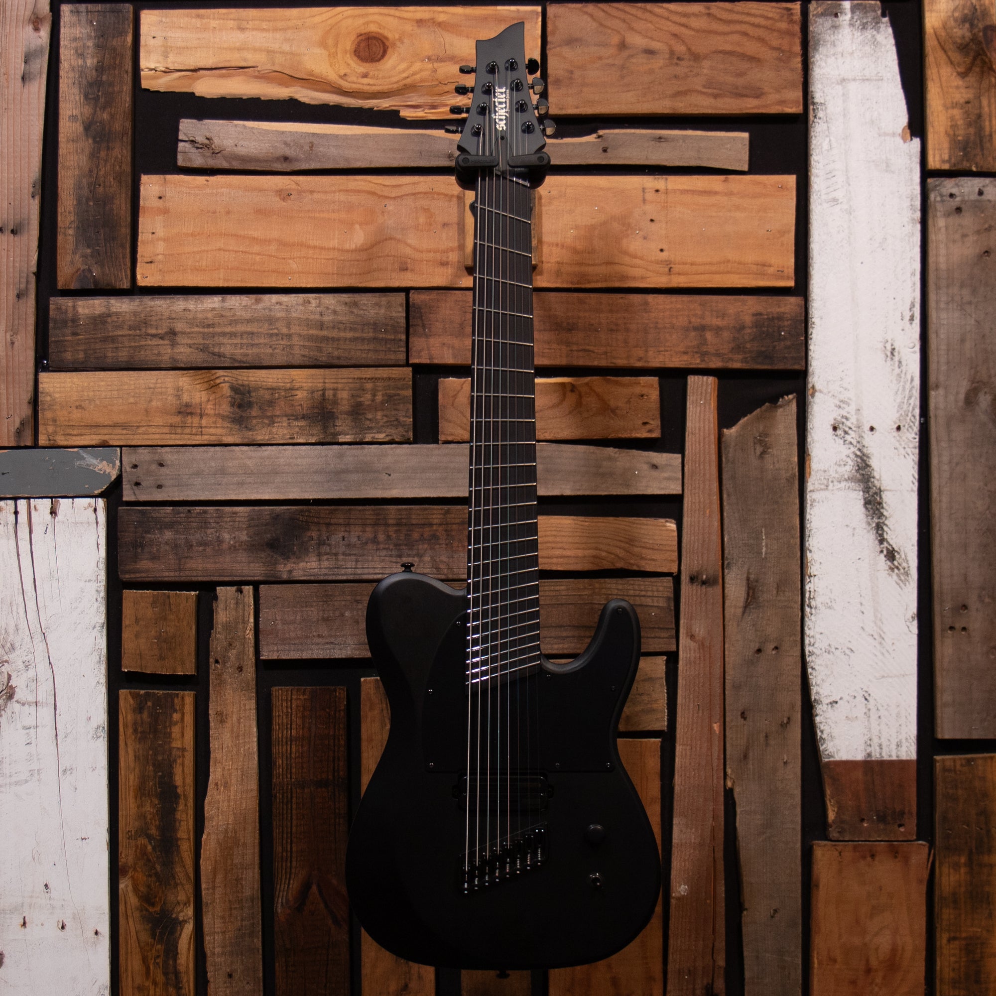Schecter PT-8 MS Black Ops - Satin Black Open Pore