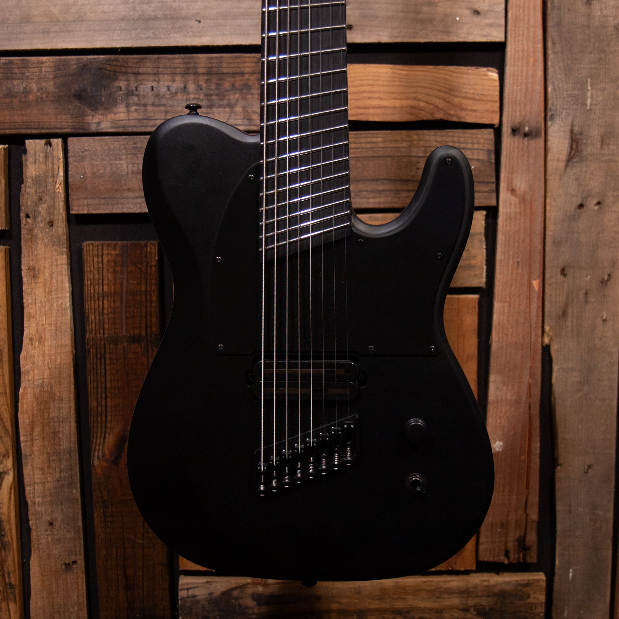 Schecter PT-8 MS Black Ops - Satin Black Open Pore