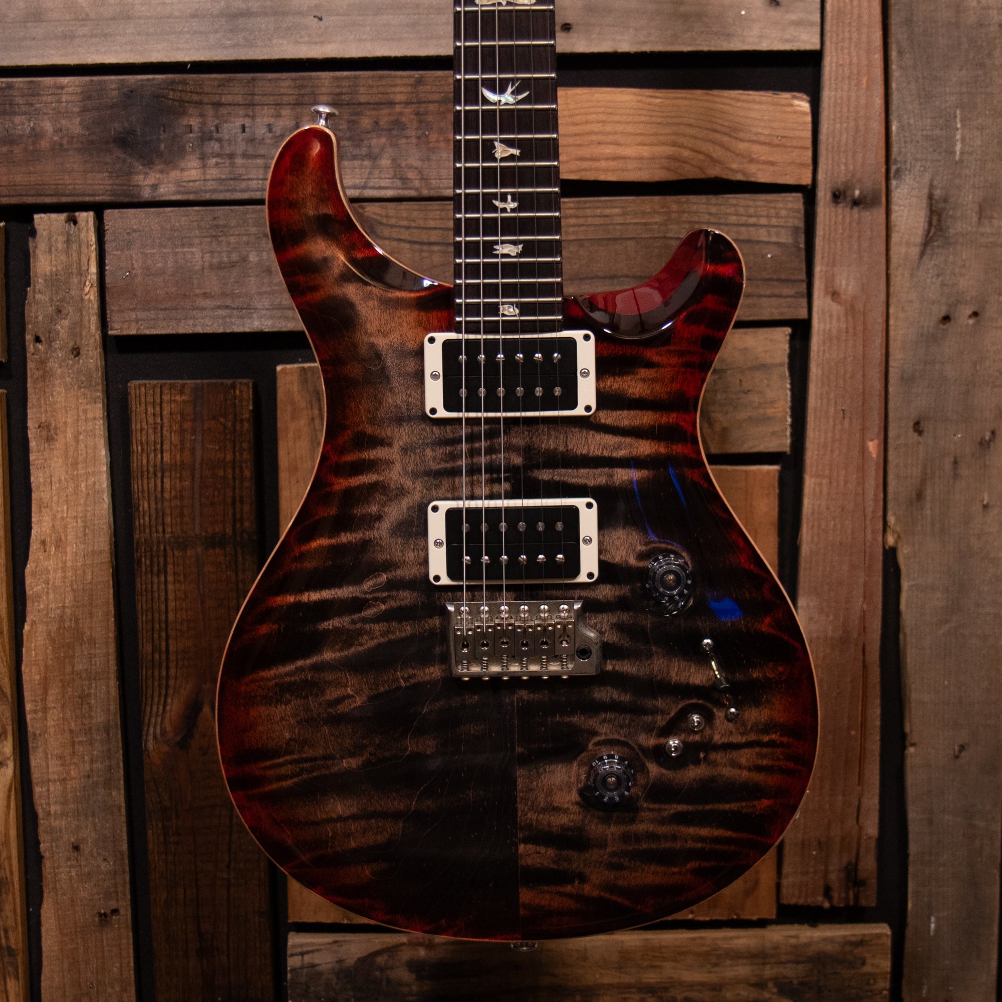 PRS Custom 24-08 - Charcoal Cherry Burst, 2021