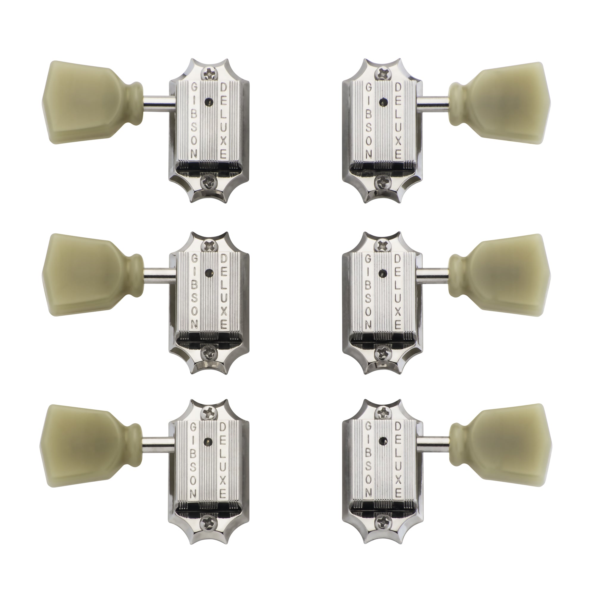 Gibson Deluxe Green Key Tuner Set 3x3