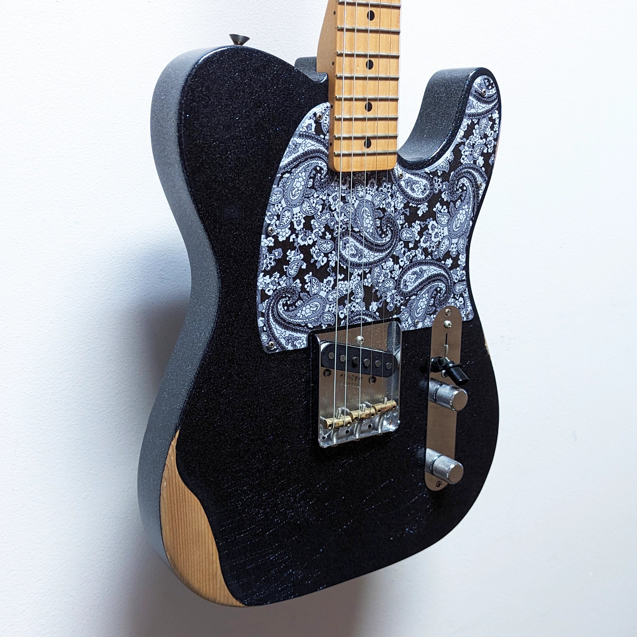 Fender Brad Paisley Esquire Electric Guitar Black Sparkle w/Gigbag