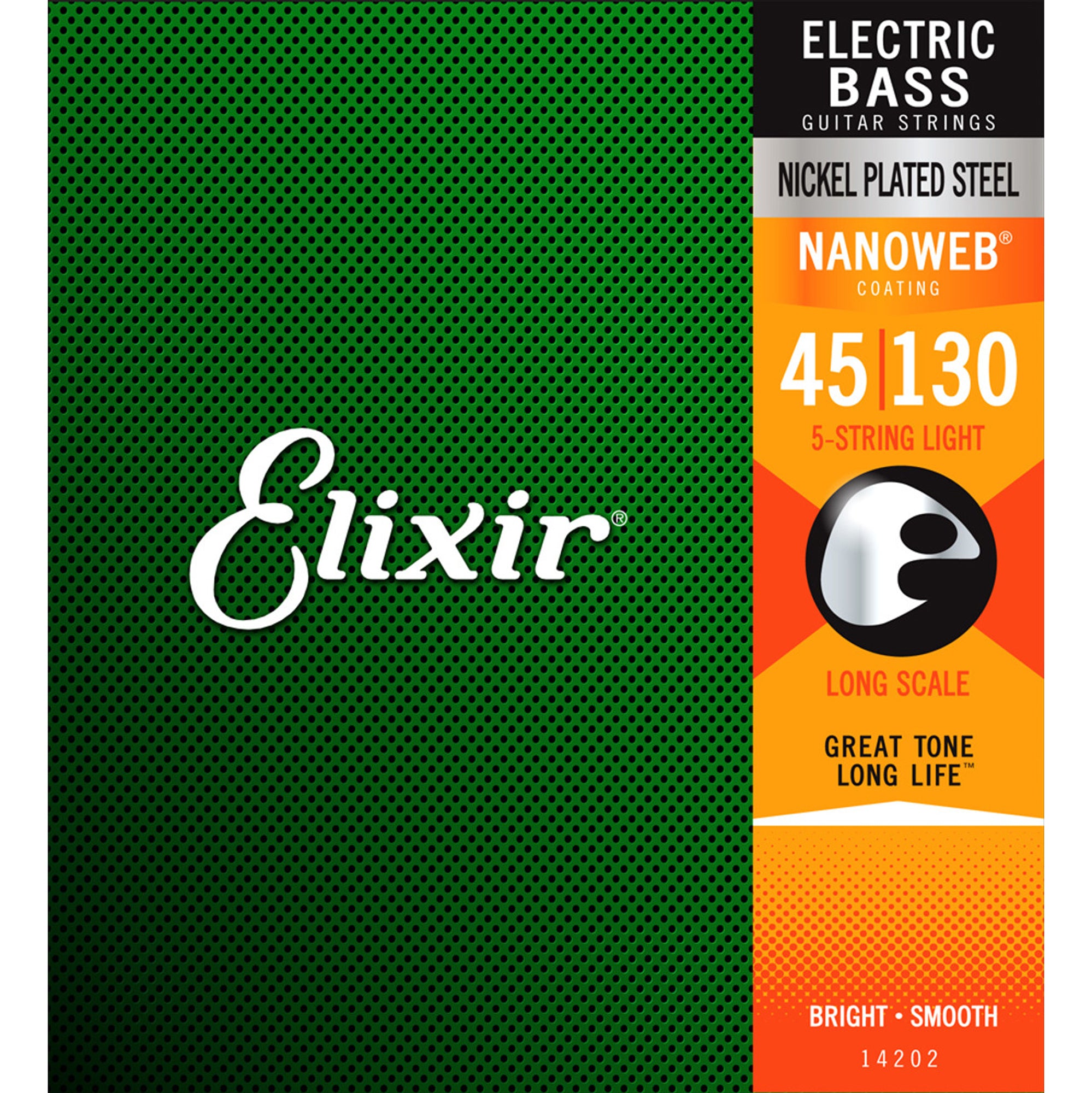 Elixir Nanoweb 5-String Bass Light .045-.130