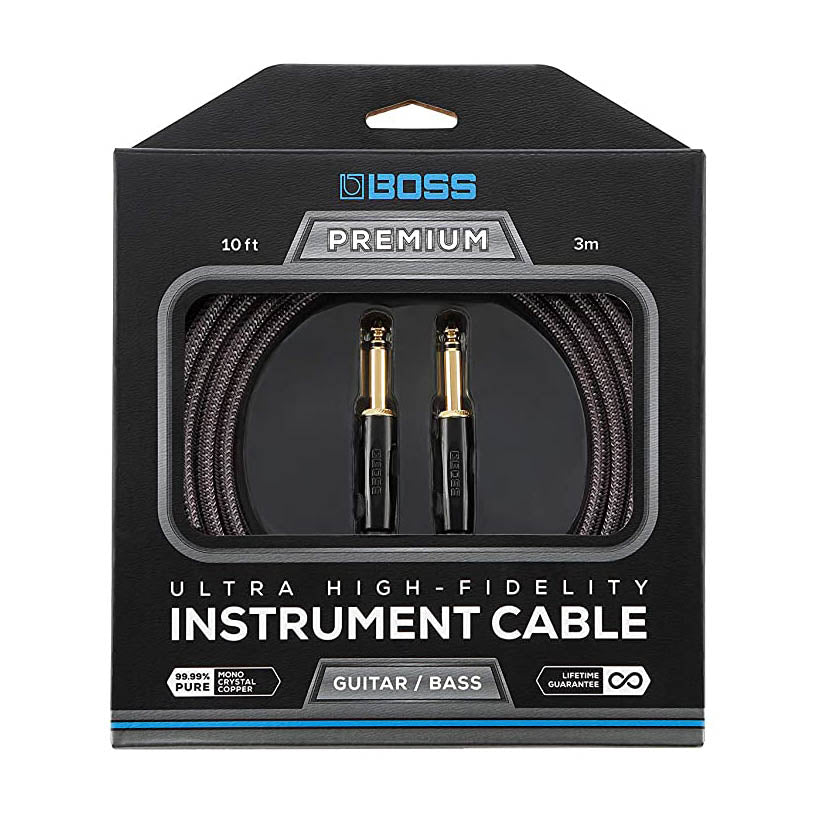 Boss BIC-P10 Premium Straight-to-Straight Instrument Cable - 10-foot