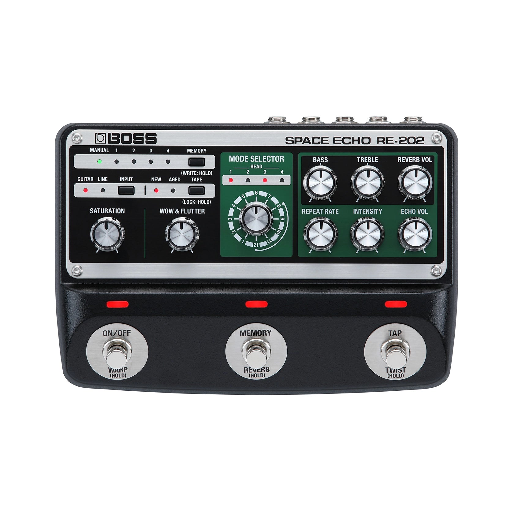space delay pedal Boss RE-202 Echo Digital Rahmenfarbe:gelb | Logofarbe schwarz Carver Strict 120 2025 207 The coveted Roland RE