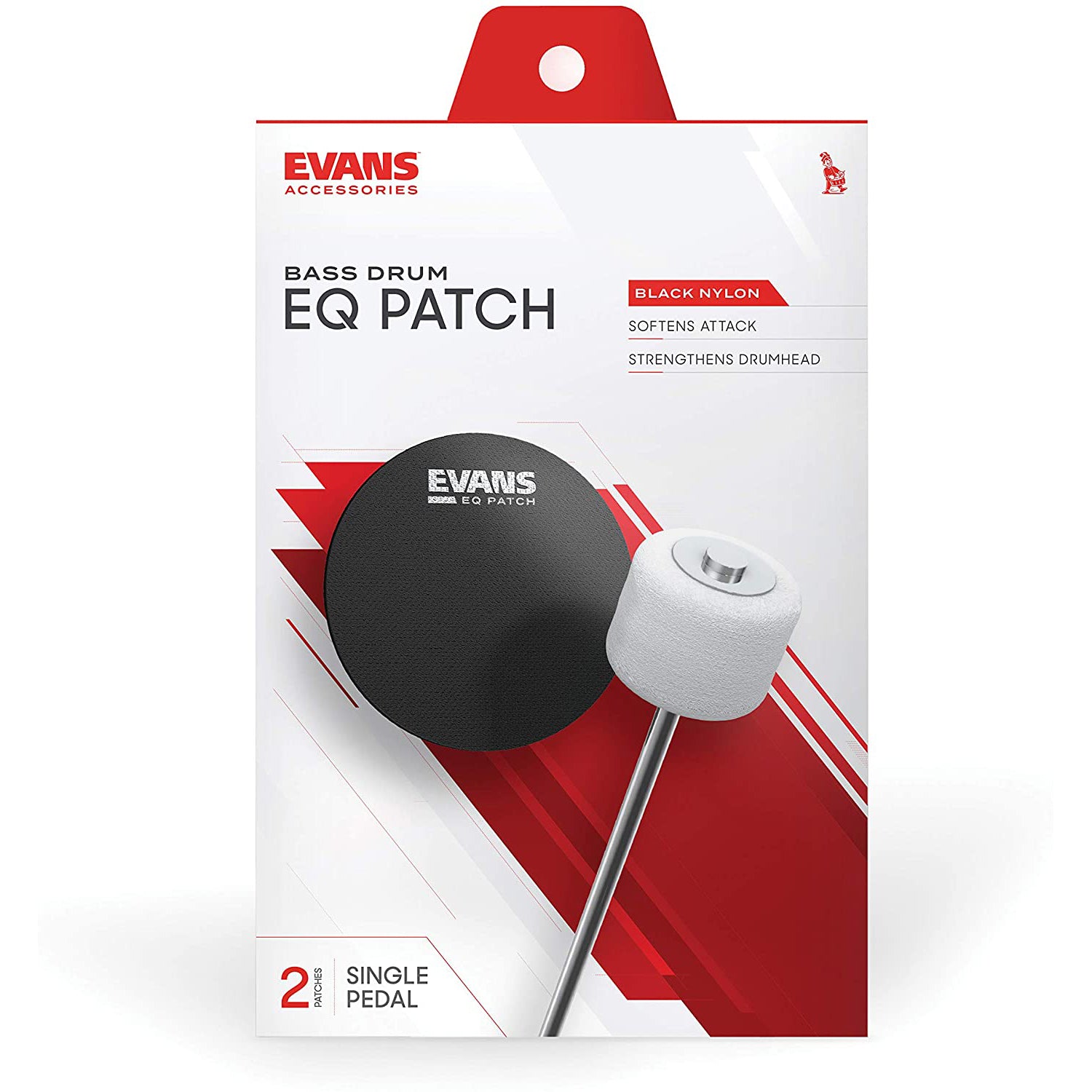 Evans EQ Black Nylon Single Patch
