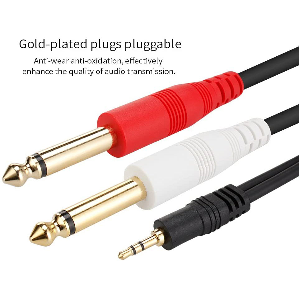 Hosa 1/8" TRS to Dual 1/4" Cable - 10 feet