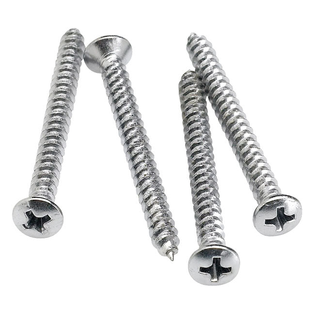 Fender Neck Mounting Screws 4 Chrome