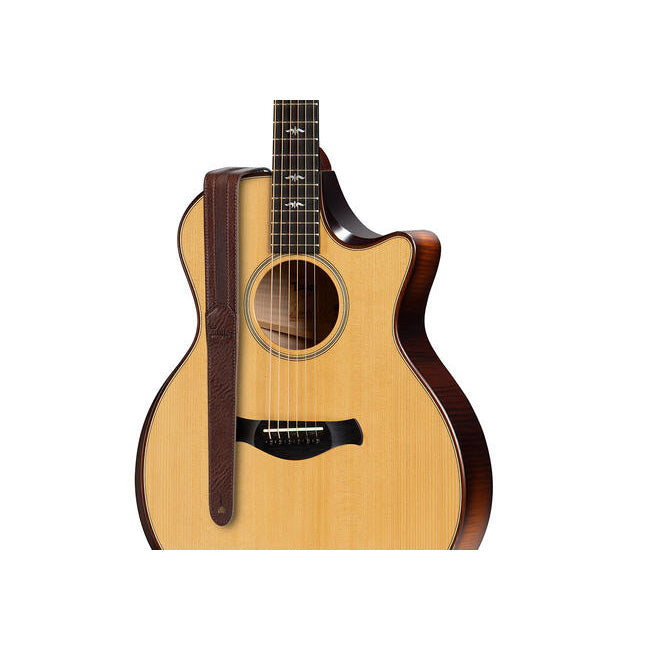 Taylor Leather 1.5in Guitar Strap Chocolate Brown