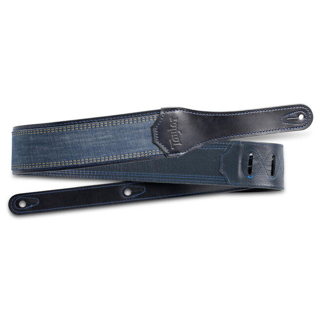 Taylor Blue Denim 2.5in Guitar Strap Navy Edge