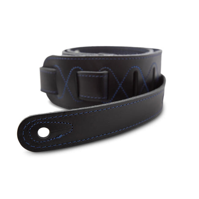 Taylor Blue Denim 2.5in Guitar Strap Navy Edge