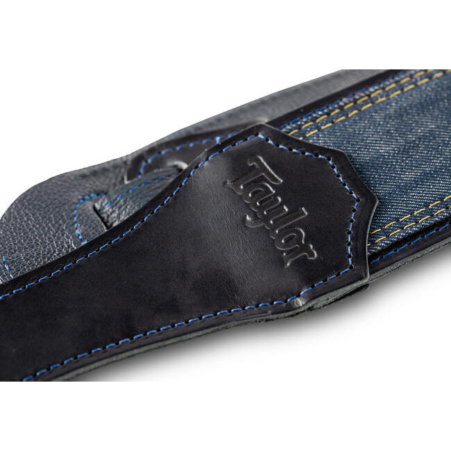 Taylor Blue Denim 2.5in Guitar Strap Navy Edge