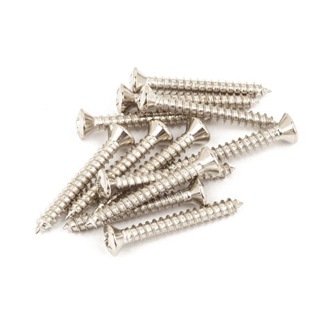 Fender Vintage-Style Bass/Tele Bridge/Strap Button Mounting Screws 12 Phillips head Nickel