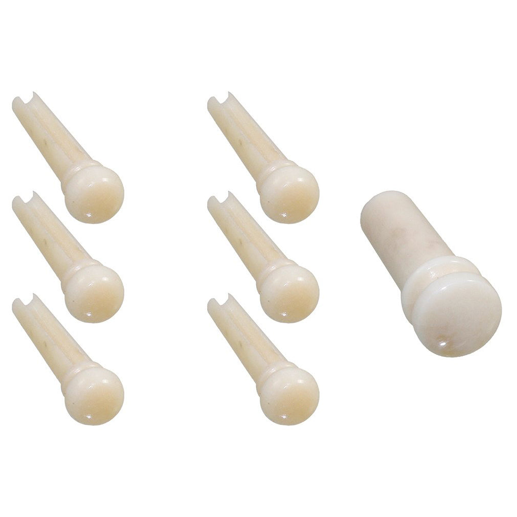 Allparts Camel Bone Guitar Bridge Pins, No Dot