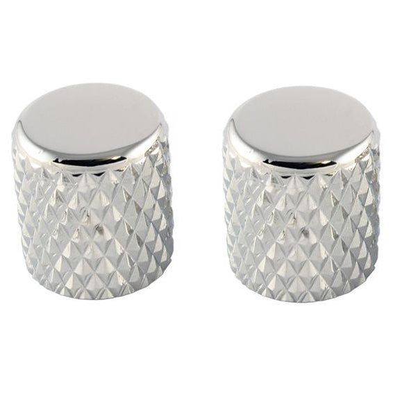 Allparts Chrome Heavy Knurl Barrel Knobs