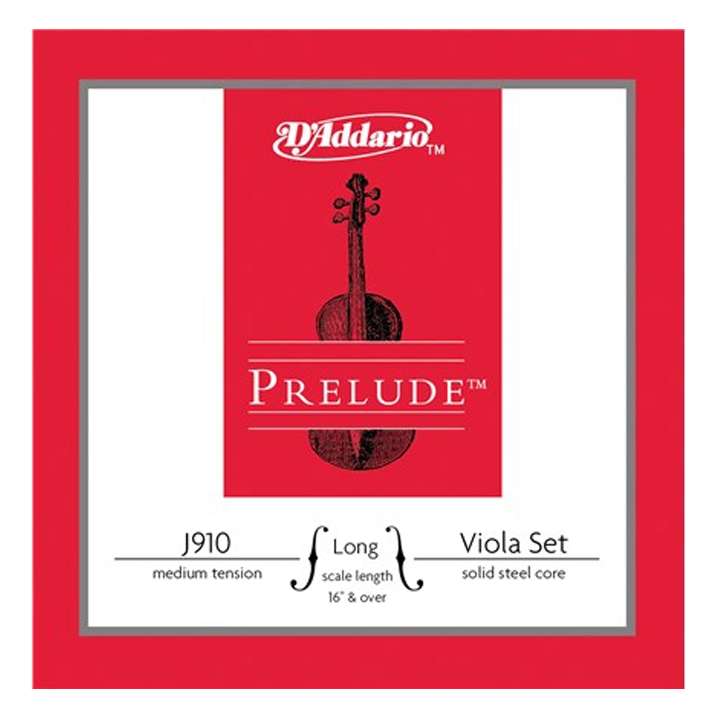 D'Addario Prelude Long-Scale Viola String Set (Medium)