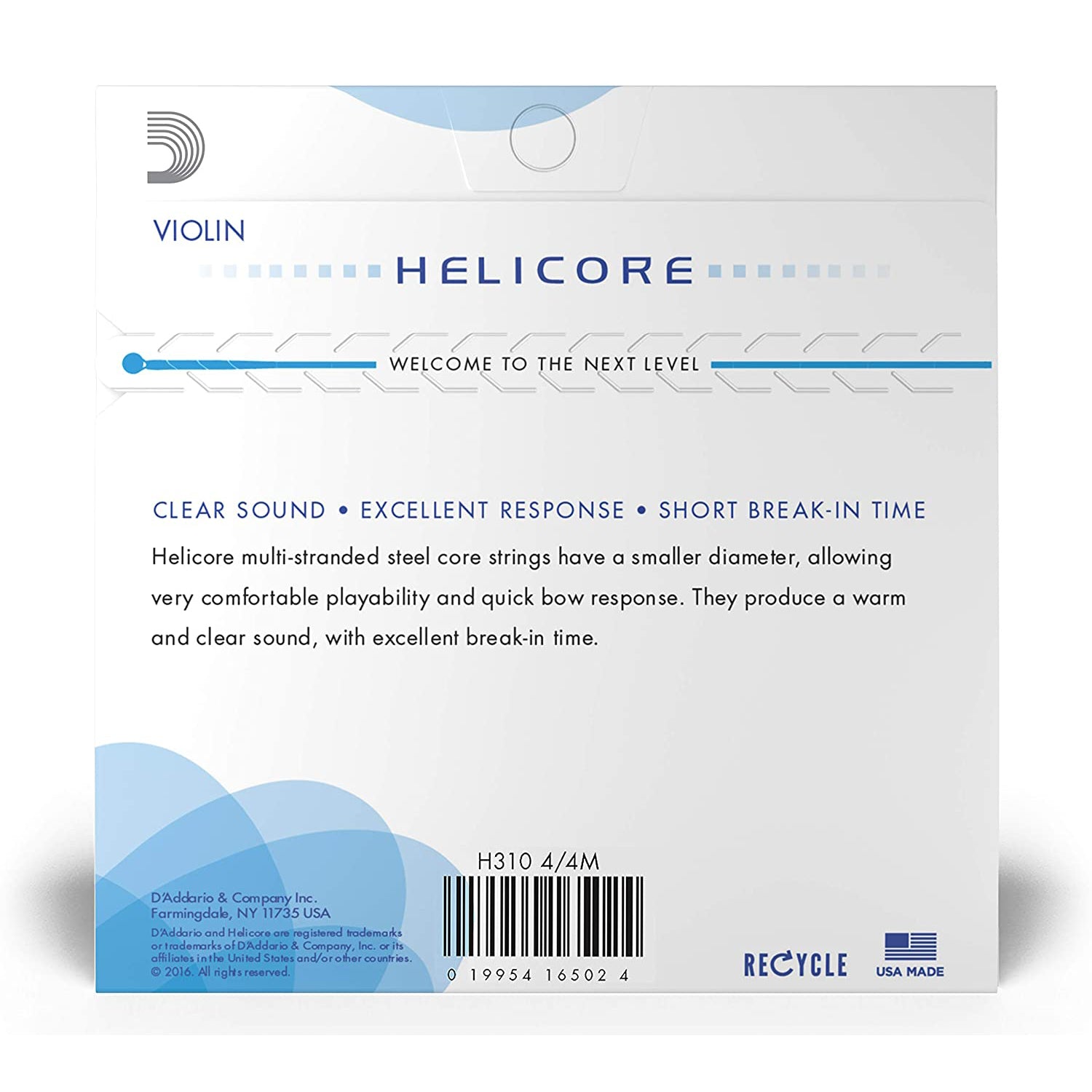 D'Addario Helicore Violin String Set