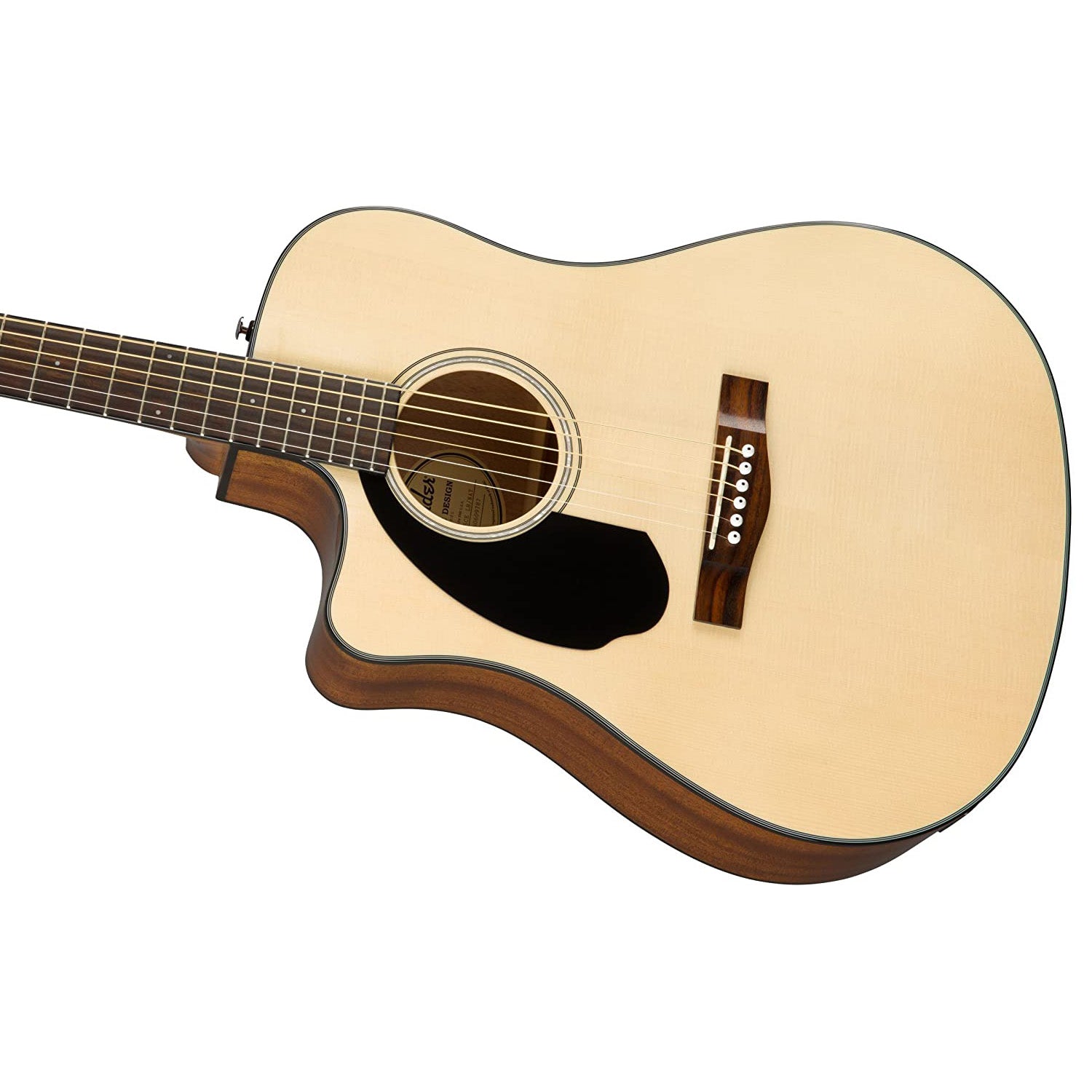 Fender CD-60SCE Dreadnought Left-Handed Acoustic Guitar Natural WN