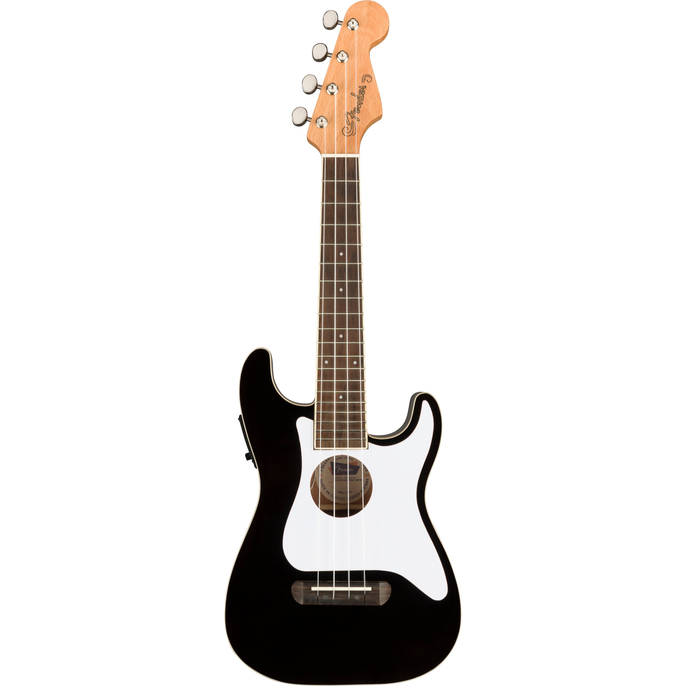 Fender Fullerton Strat Ukulele Black Concert