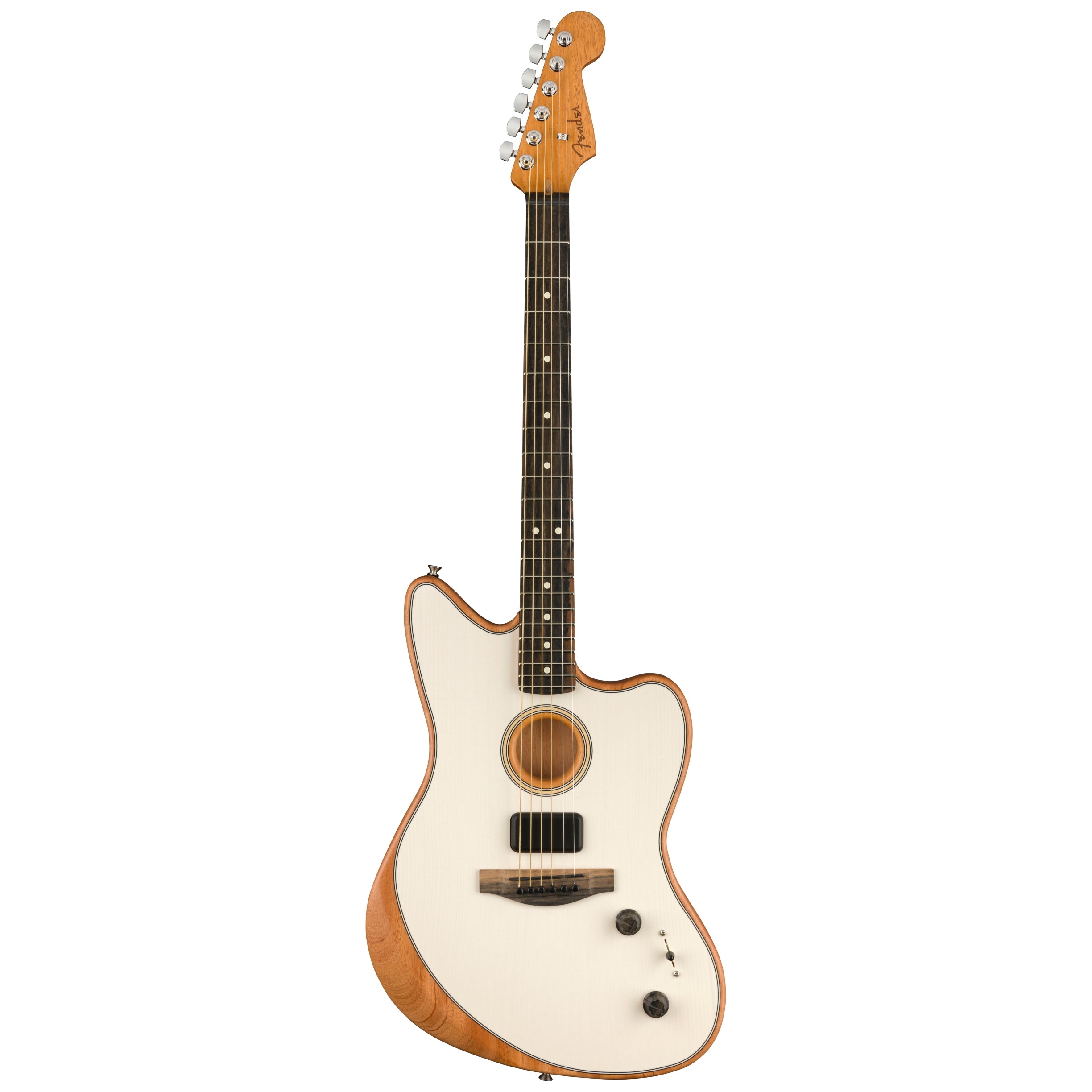 Fender USA Acoustasonic Jazzmaster Arctic White w/DLX Gigbag