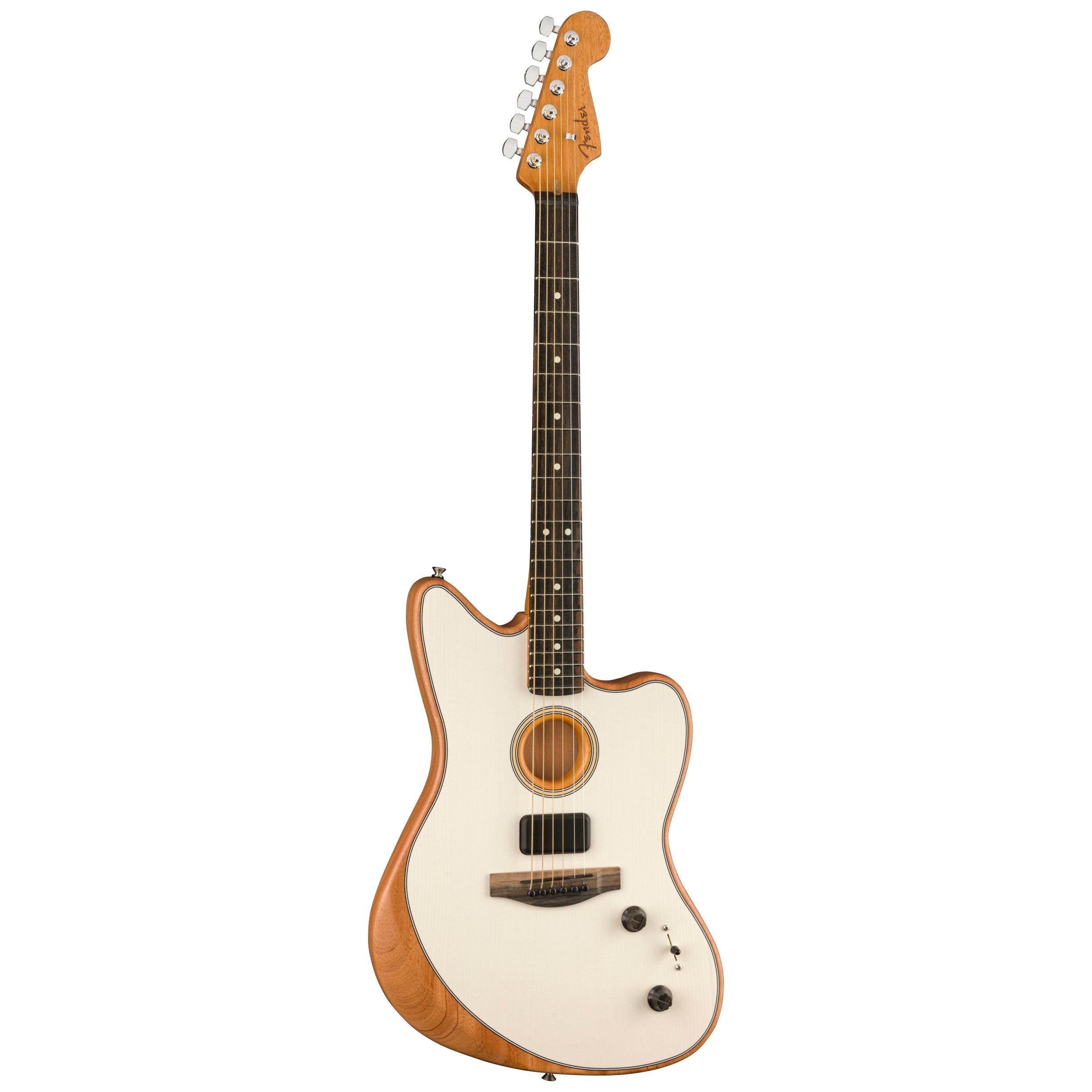 Fender USA Acoustasonic Jazzmaster Arctic White w/DLX Gigbag