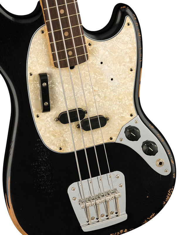Fender JMJ Road Worn Mustang Bass Black