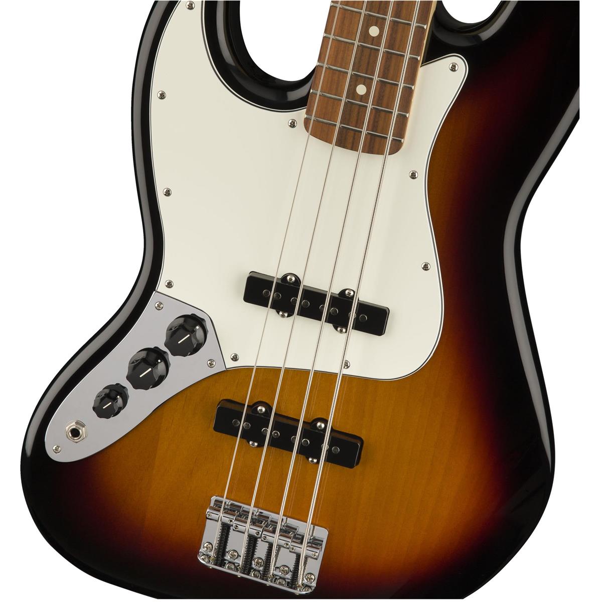 Fender Standard Left Handed Jazz Bass PF Brown Sunburst