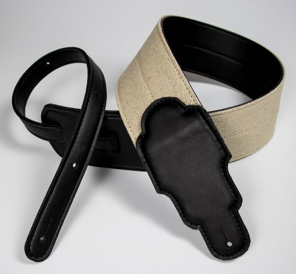 Franklin Straps 3" Hemp, Vegan Alternative Leather End Tabs Strap
