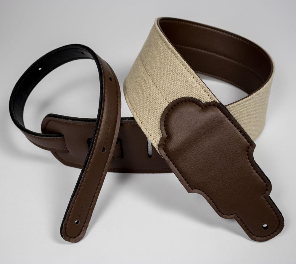 Franklin Straps 3" Hemp, Vegan Alternative Leather End Tabs Strap