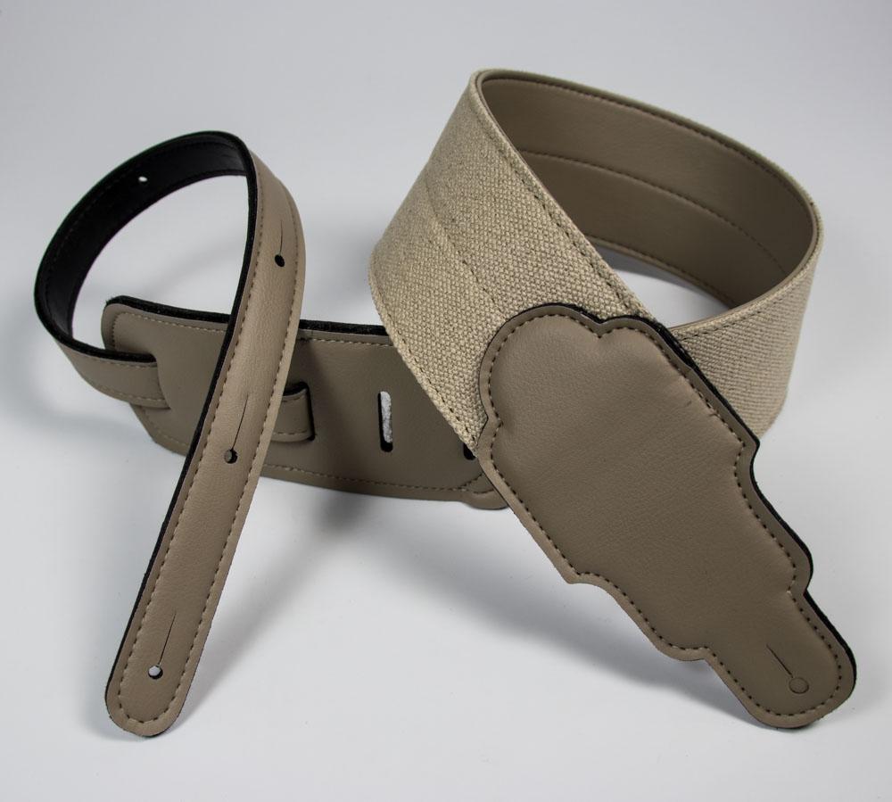Franklin Straps 3" Hemp, Vegan Alternative Leather End Tabs Strap