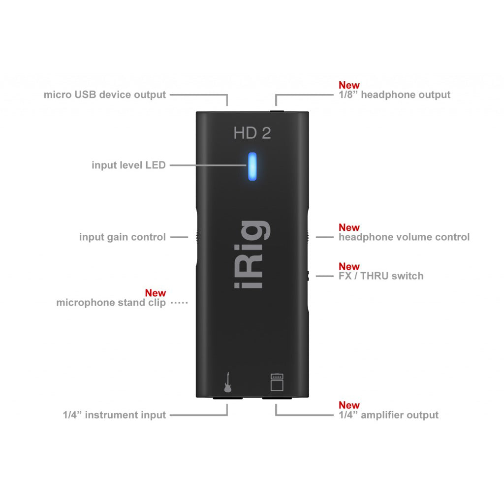 IK Multimedia iRig HD 2 Digital Guitar Interface