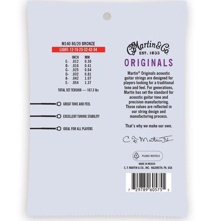 Martin 80/20 Acoustic Guitar Strings