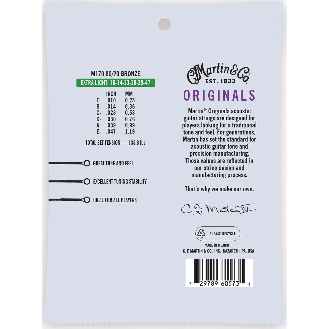 Martin 80/20 Acoustic Guitar Strings