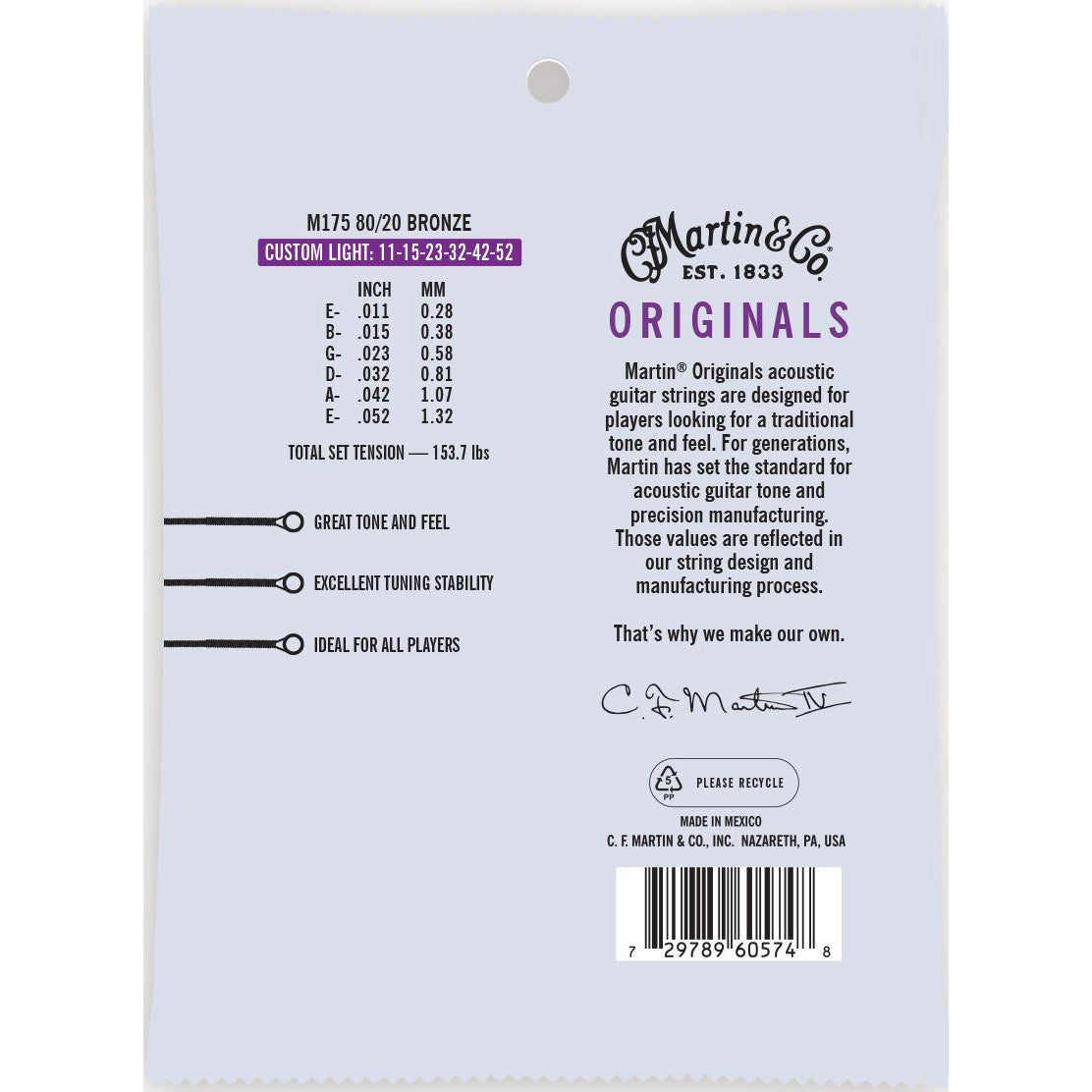 Martin 80/20 Acoustic Guitar Strings
