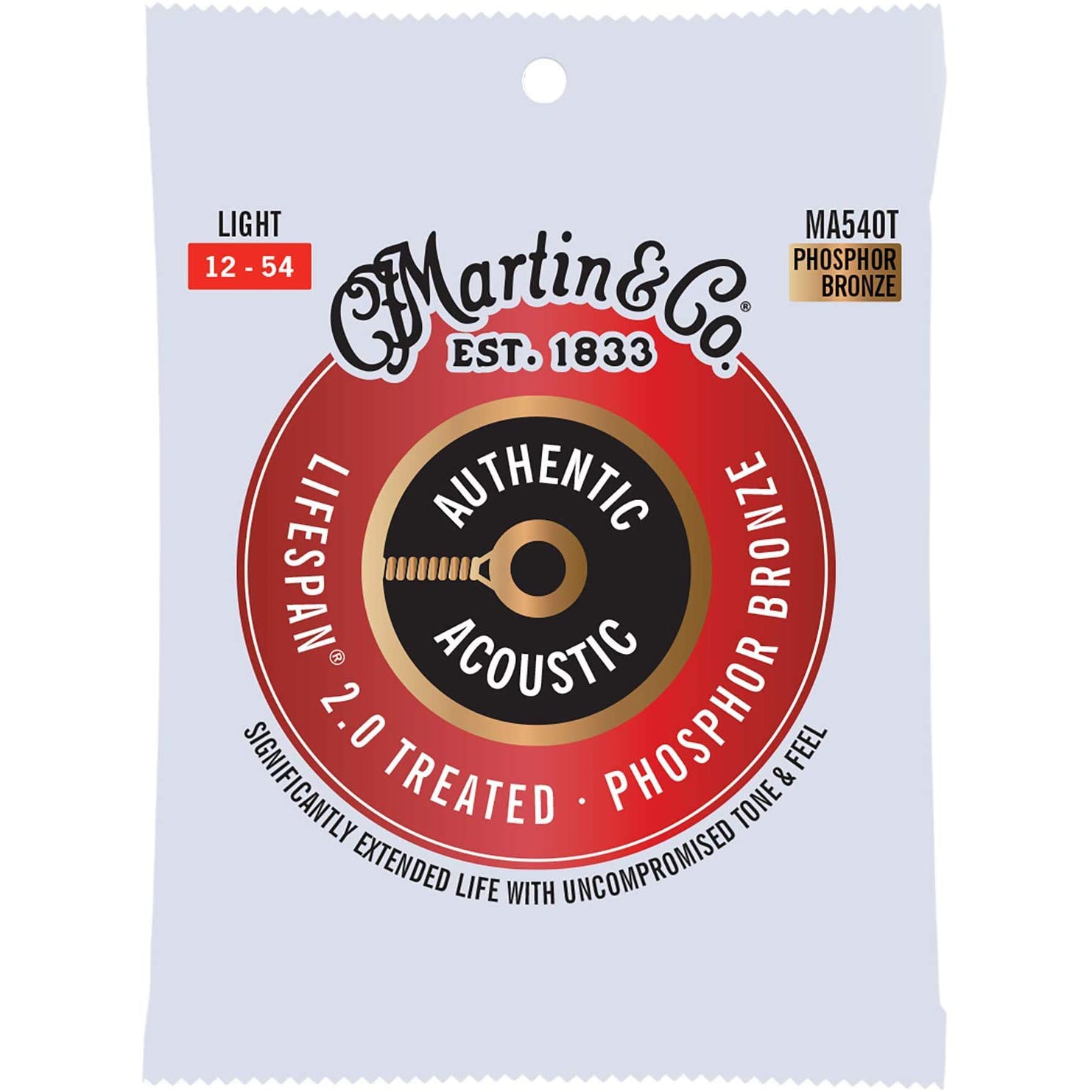 Martin Phosphor Bronze Lifespan 2.0 Acoustic Guitar Strings