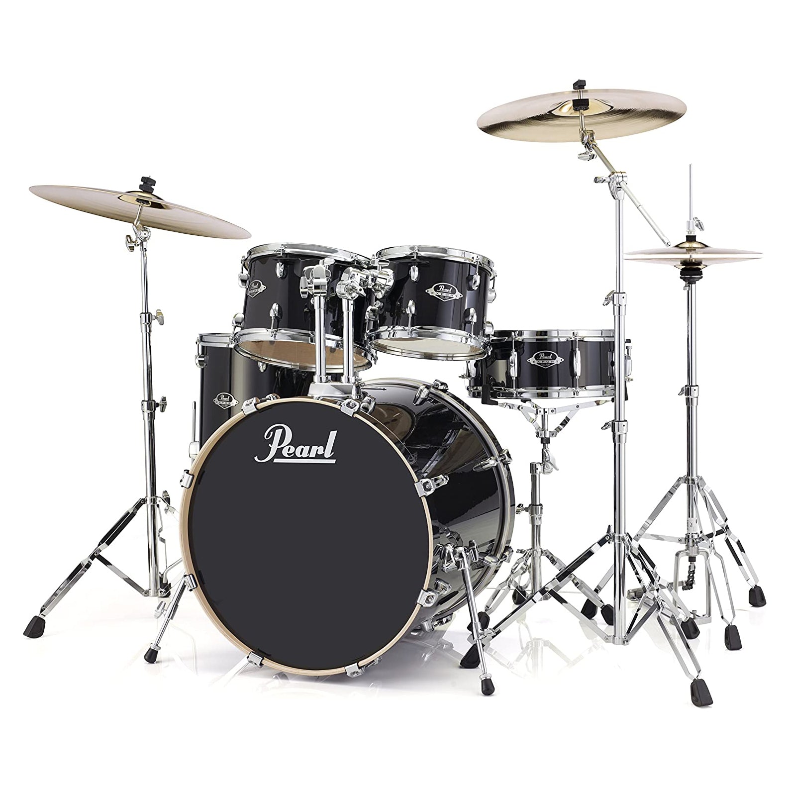 Pearl Export 5-Pc w/ Hardware Black Smoke