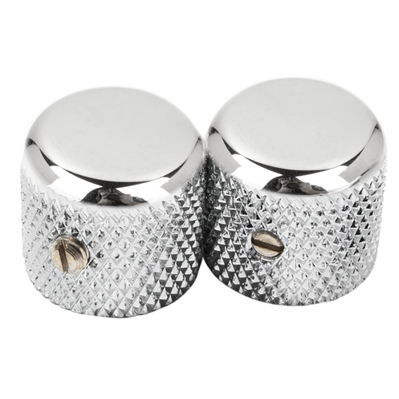 Pure Vintage '52 Tele Knurled Knobs Chrome
