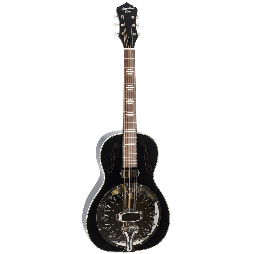 Recording King Dirty 30s Minnie Bucker Resonator Guitar Black