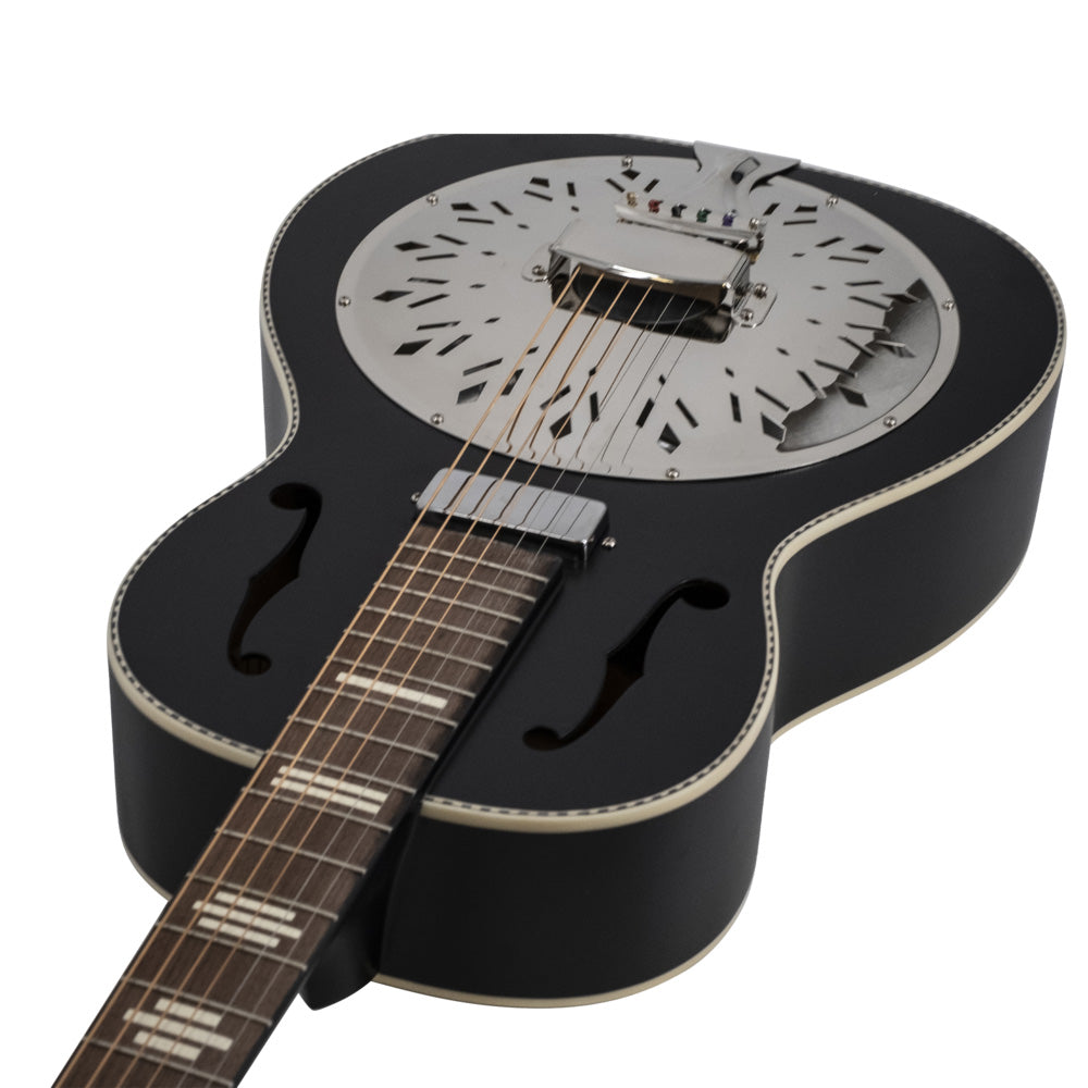 Recording King Dirty 30s Minnie Bucker Resonator Guitar Black