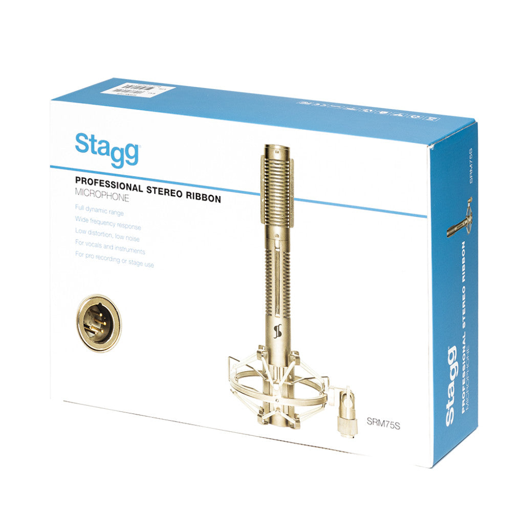 Stagg SRM75S Stereo Ribbon Microphone w/Cable