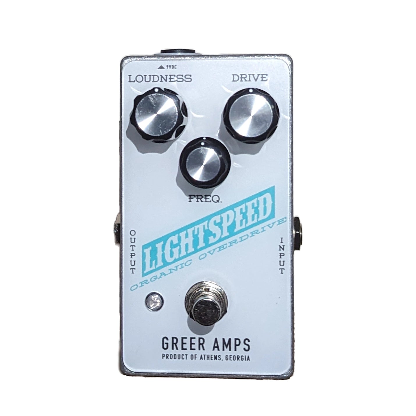 Greer Amps Lightspeed Organic Overdrive Pedal White
