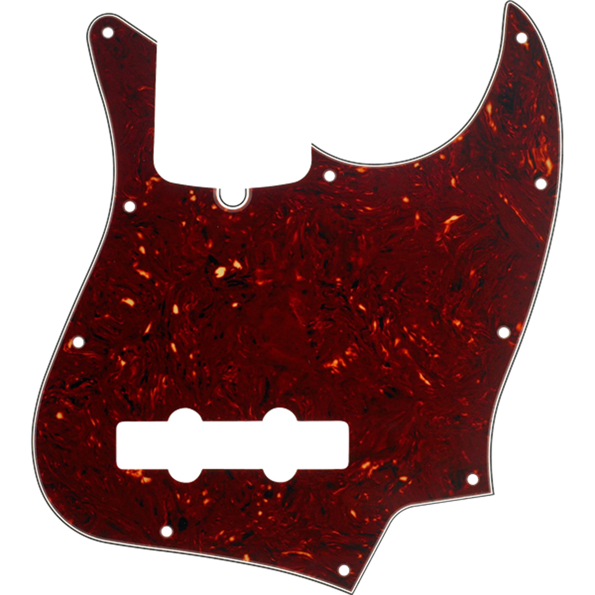 Fender 10-Hole Contemporary Jazz Bass Pickguard - Brown Tortoise Shell