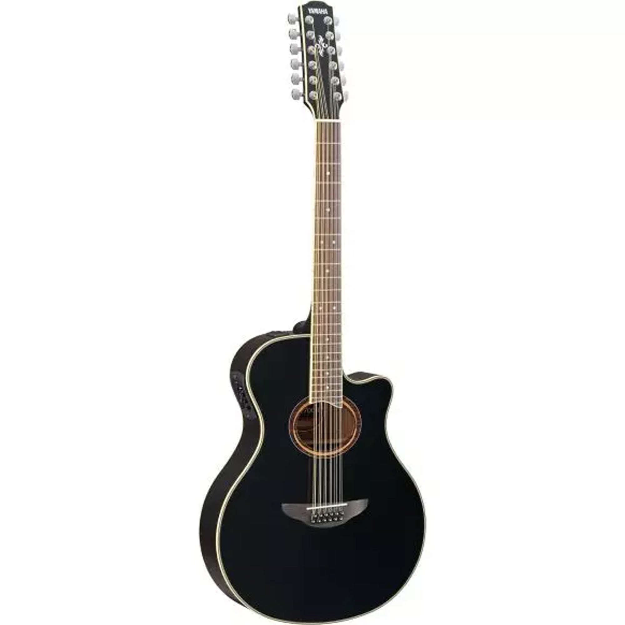 Yamaha APX700II-12 Thinline Acoustic-Electric 12-String Guitar - Black