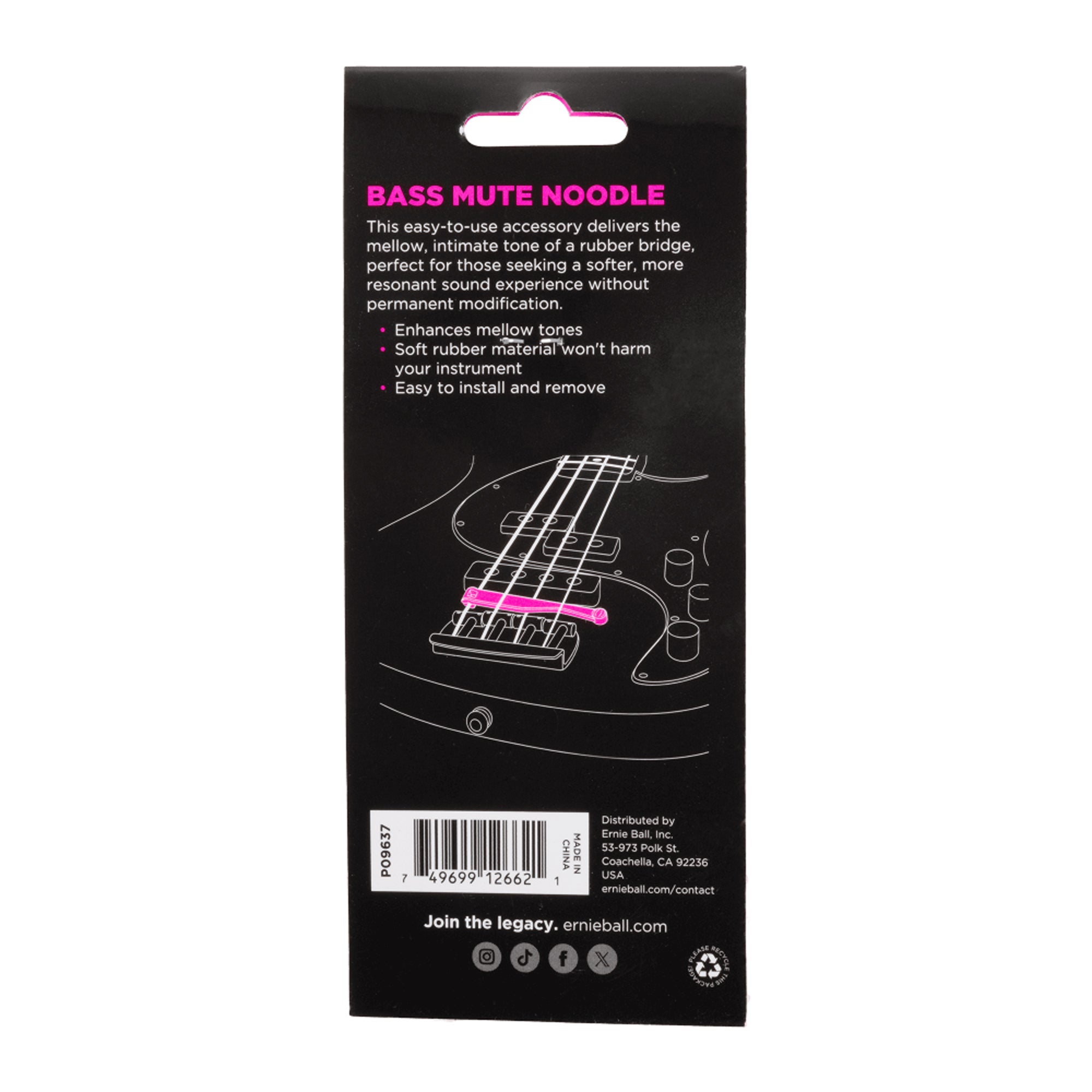 Ernie Ball Mute Noodle - Bass