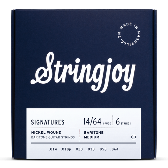 Stringjoy Medium Gauge (14-64) Baritone Electric Strings