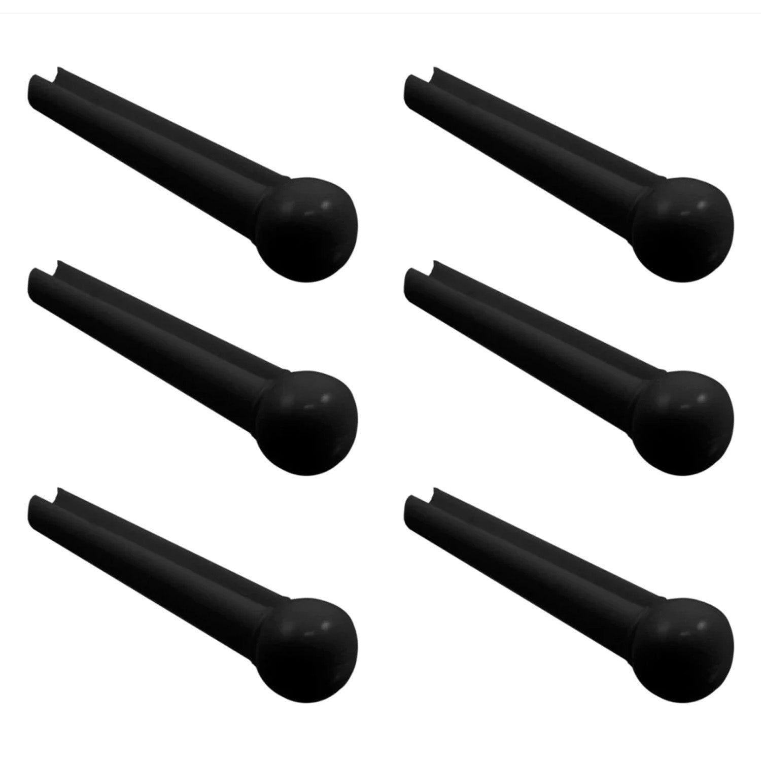 Allparts Plastic Bridge Pins, Black